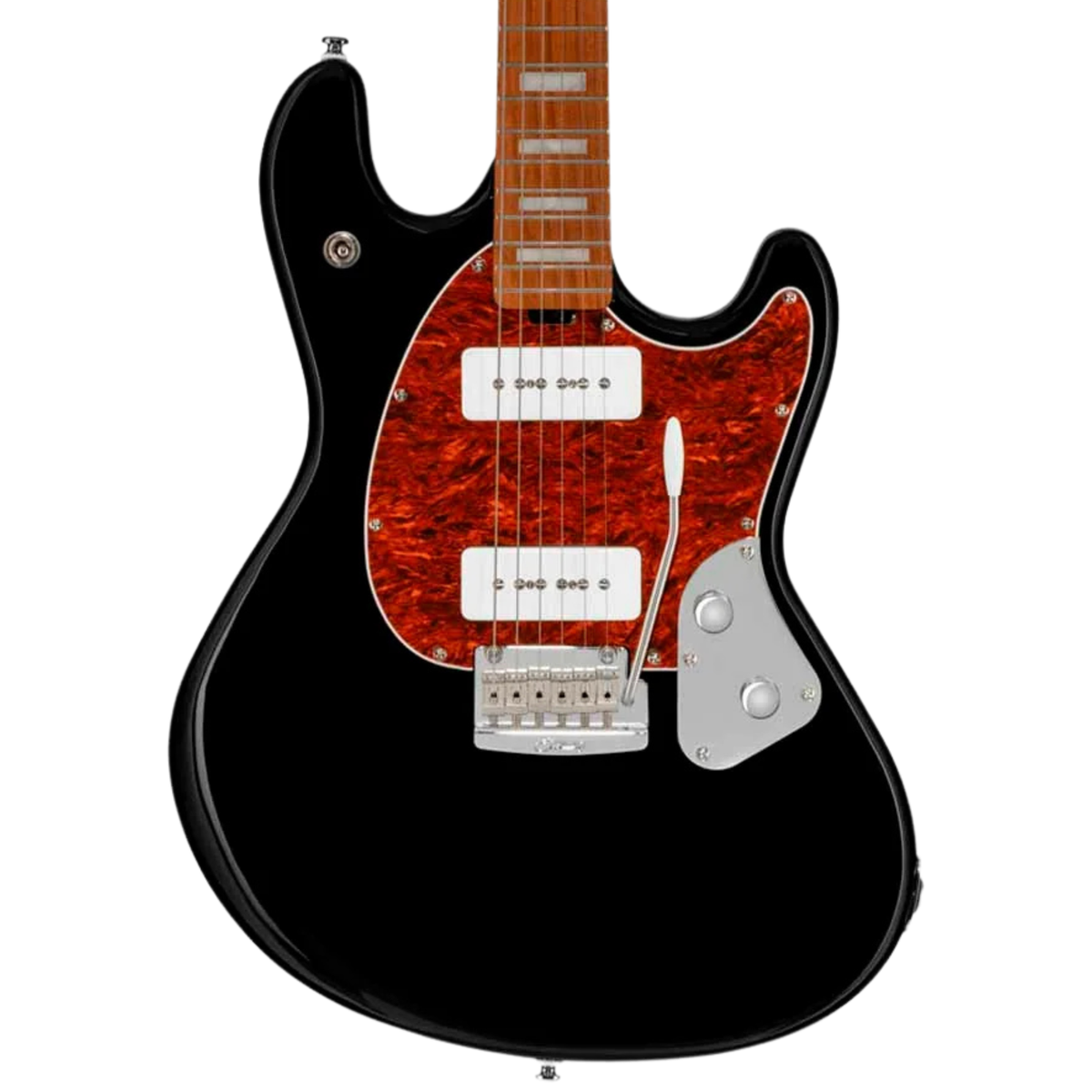 Sterling SR50X StingRay Plus Electric Guitar, Black