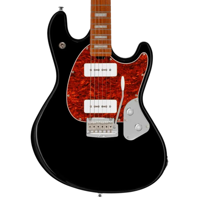 Sterling SR50X StingRay Plus Electric Guitar, Black