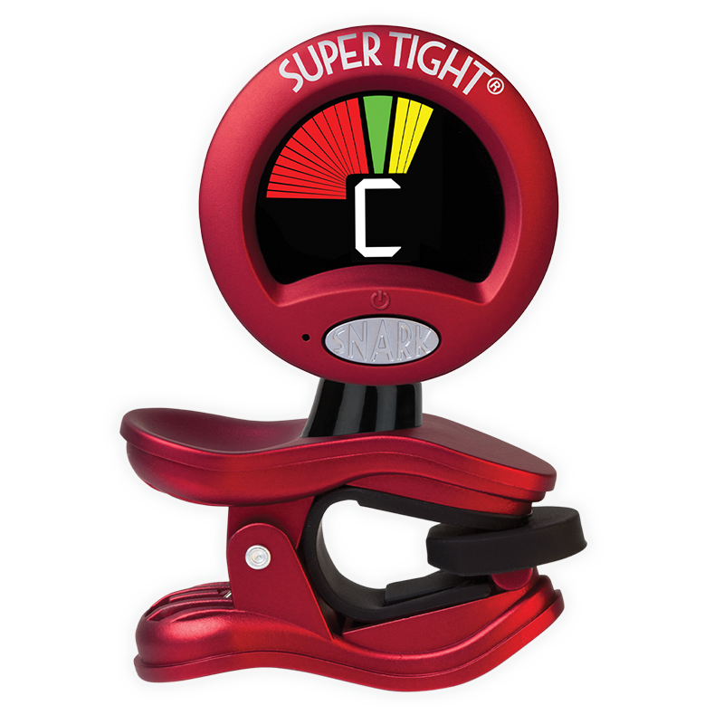 Snark ST-2 Super Tight All Instrument Clip-On Tuner, Red/Silver