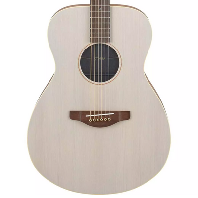 Yamaha Storia I Concert Acoustic-Electric Guitar, Off-White Satin