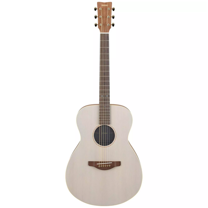 Yamaha Storia I Concert Acoustic-Electric Guitar, Off-White Satin