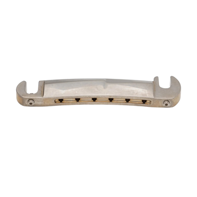 Music City Bridge Stud Finder Compensated Wraparound Tailpiece, Aged Nickel