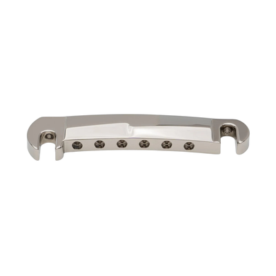 Music City Bridge Stud Finder Compensated Wraparound Tailpiece, Polished Nickel