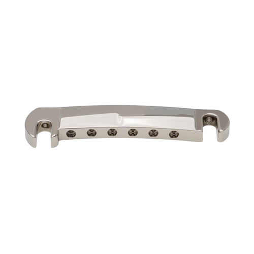 Music City Bridge Stud Finder Compensated Wraparound Tailpiece, Polished Nickel