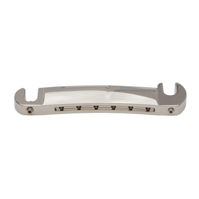 Music City Bridge Stud Finder Compensated Wraparound Tailpiece, Polished Nickel
