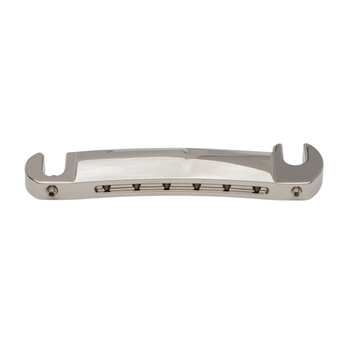 Music City Bridge Stud Finder Compensated Wraparound Tailpiece, Polished Nickel