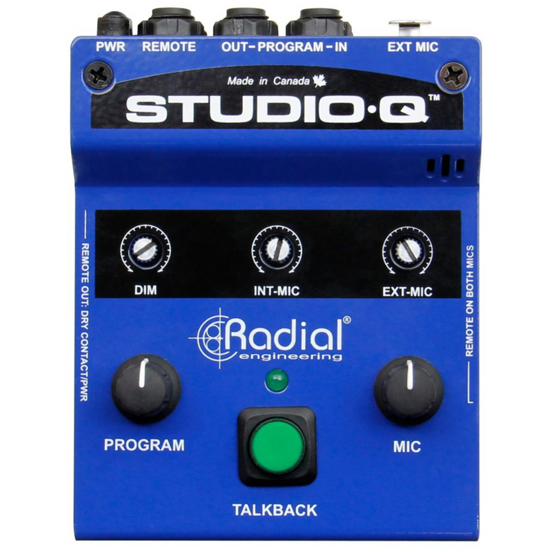 Radial Studio Q Desktop Talkback Box w Built In Microphone