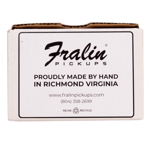Fralin Vintage Hot Single Coil Strat Electric Guitar Pickup Set, Parchment, Stock Stagger