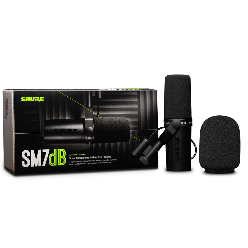 Shure SM7dB Dynamic Cardioid Vocal Microphone w/Active Preamp