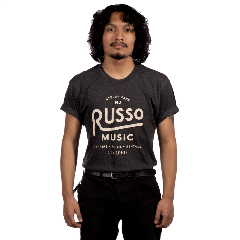 Russo Music 'Asbury Park 1960 Logo' T-Shirt - Heather Graphite