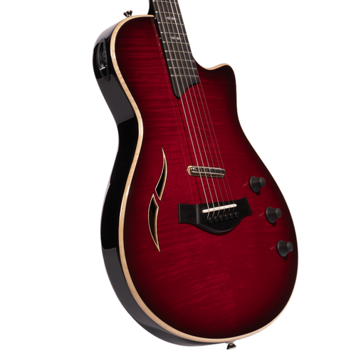 Taylor T5z Pro Acoustic-Electric Guitar, Cayenne Red, with Deluxe Hardshell Case