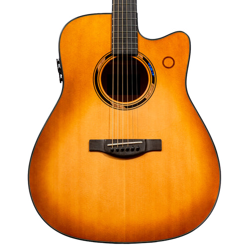 Yamaha TAG3 C Dreadnought TransAcoustic Acoustic-Electric Guitar, Sand Burst