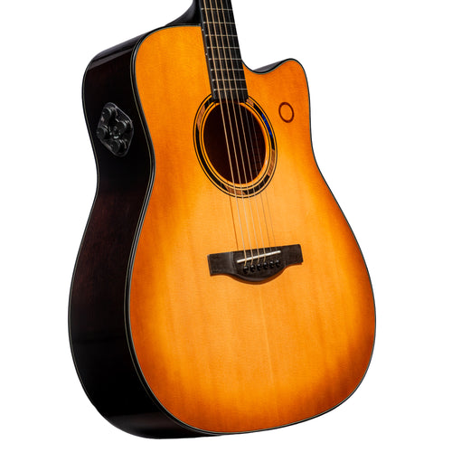 Yamaha TAG3 C Dreadnought TransAcoustic Acoustic-Electric Guitar, Sand Burst