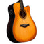 Yamaha TAG3 C Dreadnought TransAcoustic Acoustic-Electric Guitar, Sand Burst