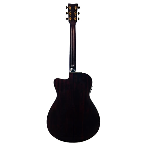 Yamaha TAS3 C Concert Cutaway Acoustic-Electric Guitar, Natural w/ Soft Case