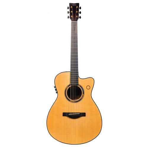 Yamaha TAS3 C Concert Cutaway Acoustic-Electric Guitar, Natural w/ Soft Case