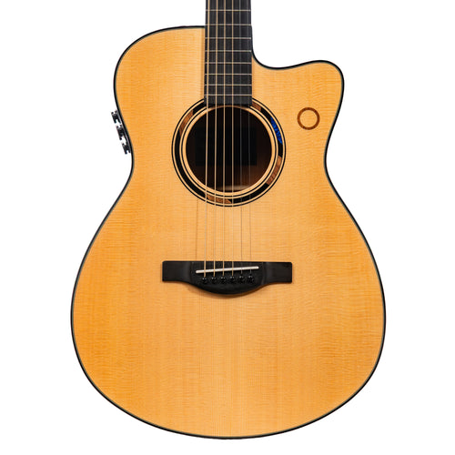 Yamaha TAS3 C Concert Cutaway Acoustic-Electric Guitar, Natural w/ Soft Case