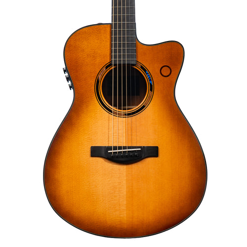 Yamaha TAS3 C Concert Cutaway Acoustic-Electric Guitar, Sand Burst w/ Soft Case