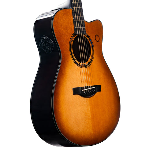 Yamaha TAS3 C Concert Cutaway Acoustic-Electric Guitar, Sand Burst w/ Soft Case