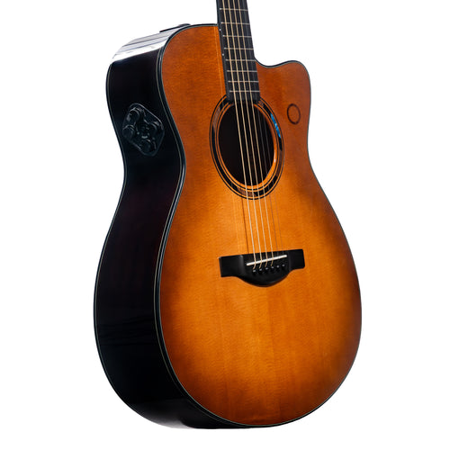 Yamaha TAS3 C Concert Cutaway Acoustic-Electric Guitar, Sand Burst w/ Soft Case