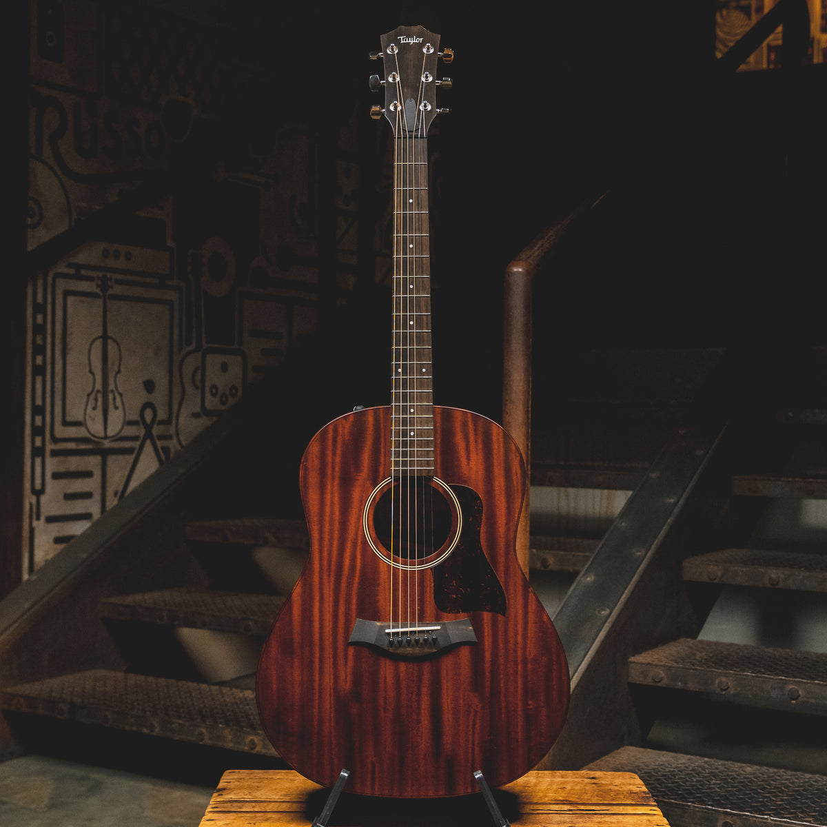 2022 Taylor AD27E Acoustic-Electric Guitar, Mahogany Top w/Gig Bag - Used