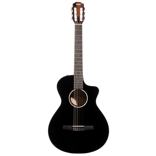Taylor 212ce-N BLK Plus LTD Nylon-String Grand Concert Acoustic Guitar, Torrefied Spruce/Big Leaf Maple, Black