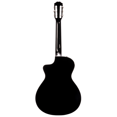 Taylor 212ce-N BLK Plus LTD Nylon-String Grand Concert Acoustic Guitar, Torrefied Spruce/Big Leaf Maple, Black
