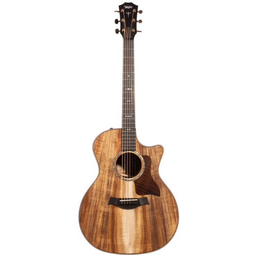 Taylor 724ce Grand Auditorium Acoustic-Electric Guitar, All Koa, Natural w/ Hardshell Case