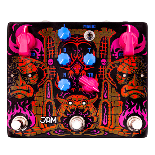 JAM Pedals Tiny Amp Destroyer Distortion Effect Pedal, Stu Mackenzie Signature