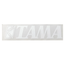 Tama Logo Decal For 14"-22" Bass Drums, White