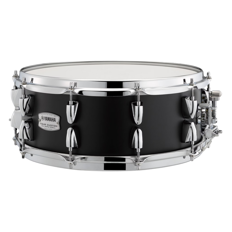 Yamaha Tour Custom Maple Snare Drum, 5.5" x 14", Licorice Satin