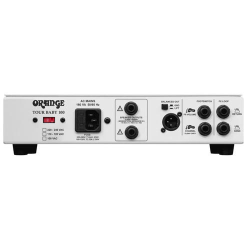 Orange Tour Baby 100 Watt Twin Channel Solid State Guitar Amplifier Head