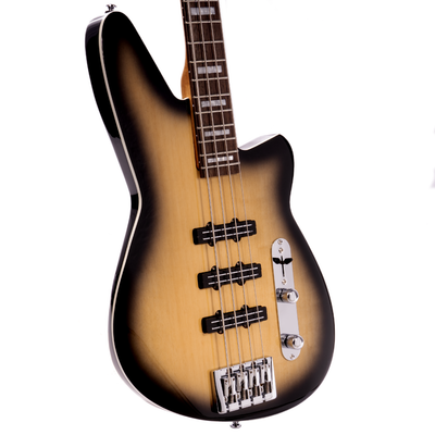 Reverend Triad Bass Guitar, Rosewood Fingerboard, Korina Burst