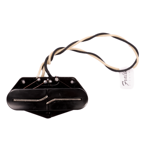 Fralin Split Blade Hum Cancelling Tele Guitar Pickup Set, Black, Blues  Output, Round Radius