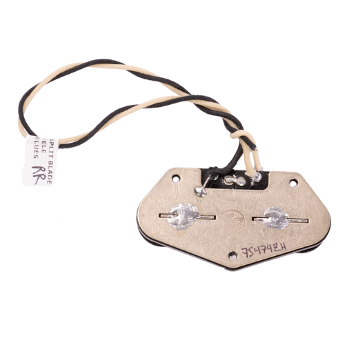 Fralin Split Blade Hum Cancelling Tele Guitar Pickup Set, Black, Blues  Output, Round Radius