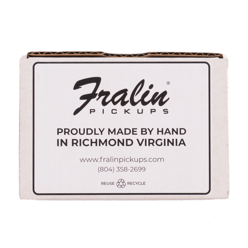 Fralin Split Blade Hum Cancelling Tele Guitar Pickup Set, Black, Blues Output, Round Radius