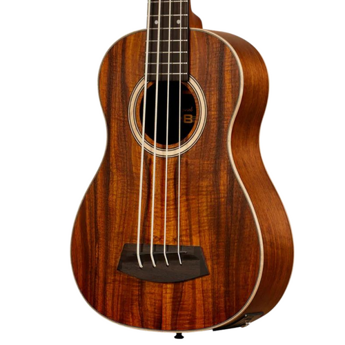 Kala Acoustic-Electric U-Bass, Solid Hawaiian Koa Top, Fretted