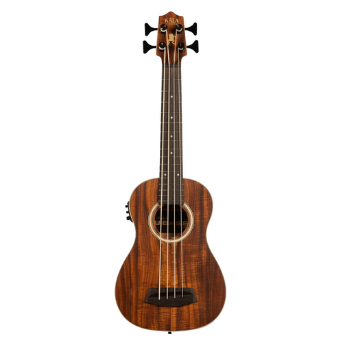 Kala Acoustic-Electric U-Bass, Solid Hawaiian Koa Top, Fretted