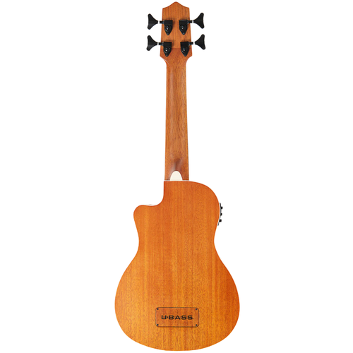 Kala Scout Fretted Mahogany Acoustic-Electric U-BASS, Natural