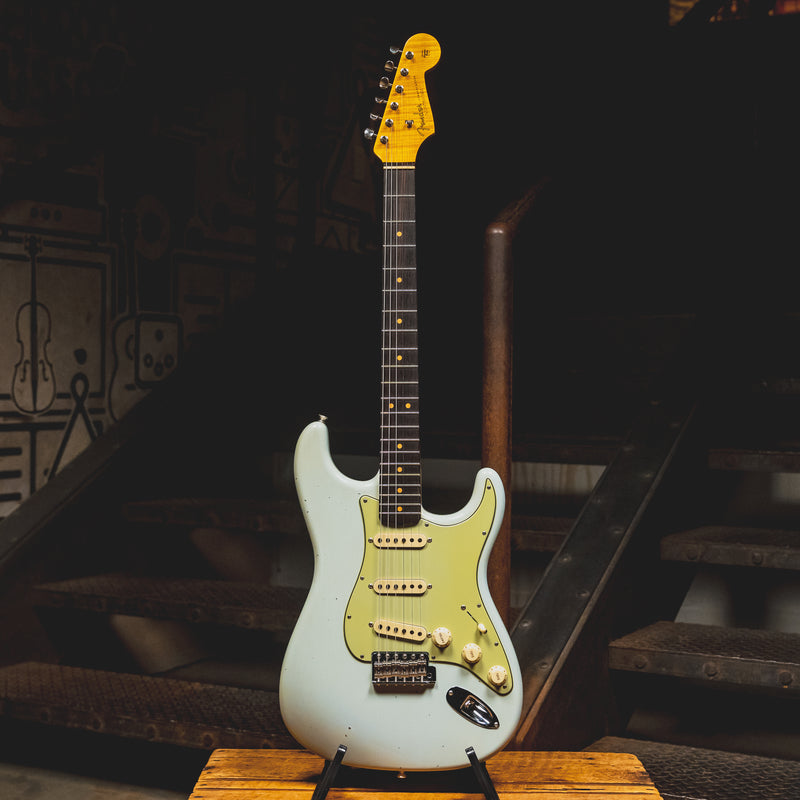 2023 Fender Custom Shop '64 Limited Edition Stratocaster, Faded Aged Sonic Blue w/OHSC - Used