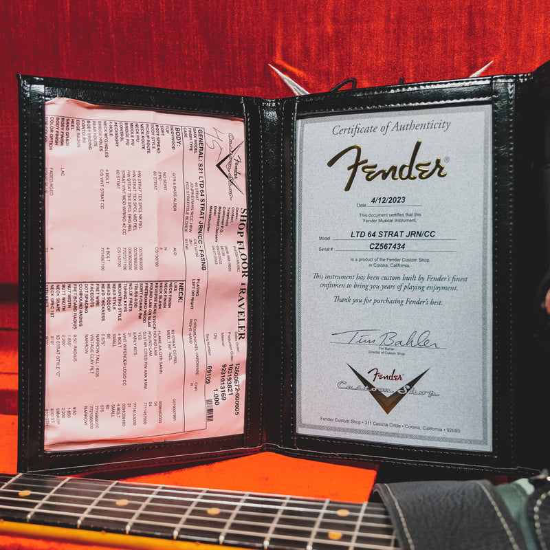 2023 Fender Custom Shop '64 Limited Edition Stratocaster, Faded Aged Sonic Blue w/OHSC - Used