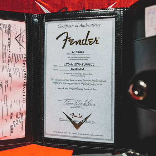 2023 Fender Custom Shop '64 Limited Edition Stratocaster, Faded Aged Sonic Blue w/OHSC - Used