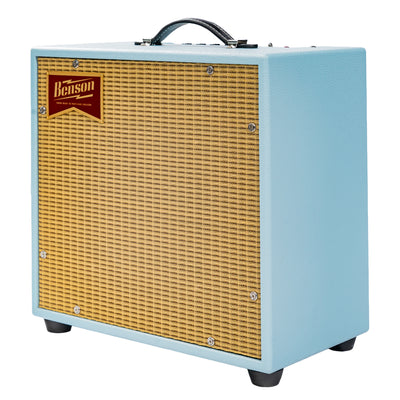 Benson Amps Vinny Reverb 1 x 10" Guitar Combo Amplifier, Sonic Blue/Wheat