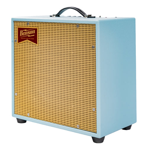 Benson Amps Vinny Reverb 1 x 10" Guitar Combo Amplifier, Sonic Blue/Wheat