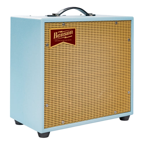 Benson Amps Vinny Reverb 1 x 10" Guitar Combo Amplifier, Sonic Blue/Wheat