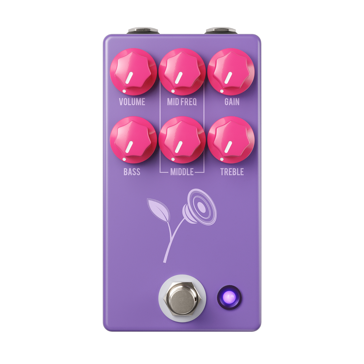 JHS Pedals Violet Distortion Effect Pedal, Lari Basilio Signature, Purple