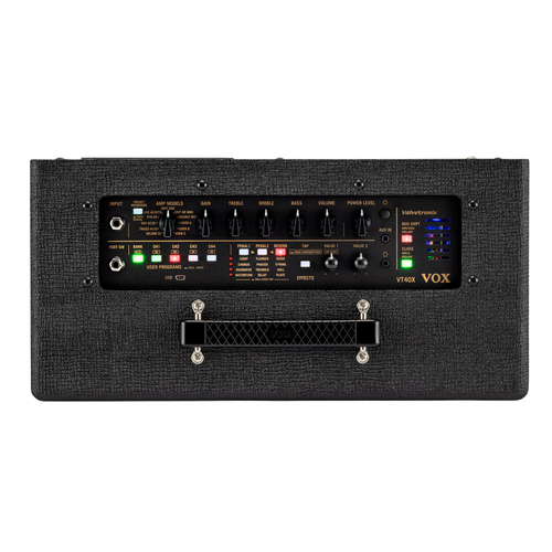 Vox Valvetronix VT40X Hybrid Digital Modeling Guitar Amplifier, Classic Blue