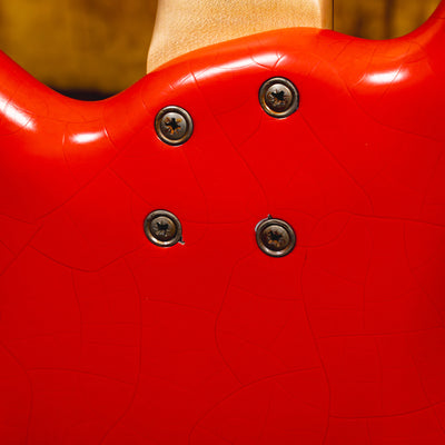 2017 Warwick Custom Shop Masterbuilt CO Streamer Bass Guitar, Red w/OGB - Used