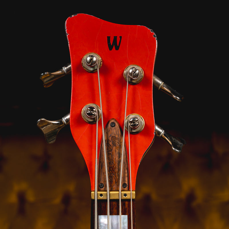 2017 Warwick Custom Shop Masterbuilt CO Streamer Bass Guitar, Red w/OGB - Used