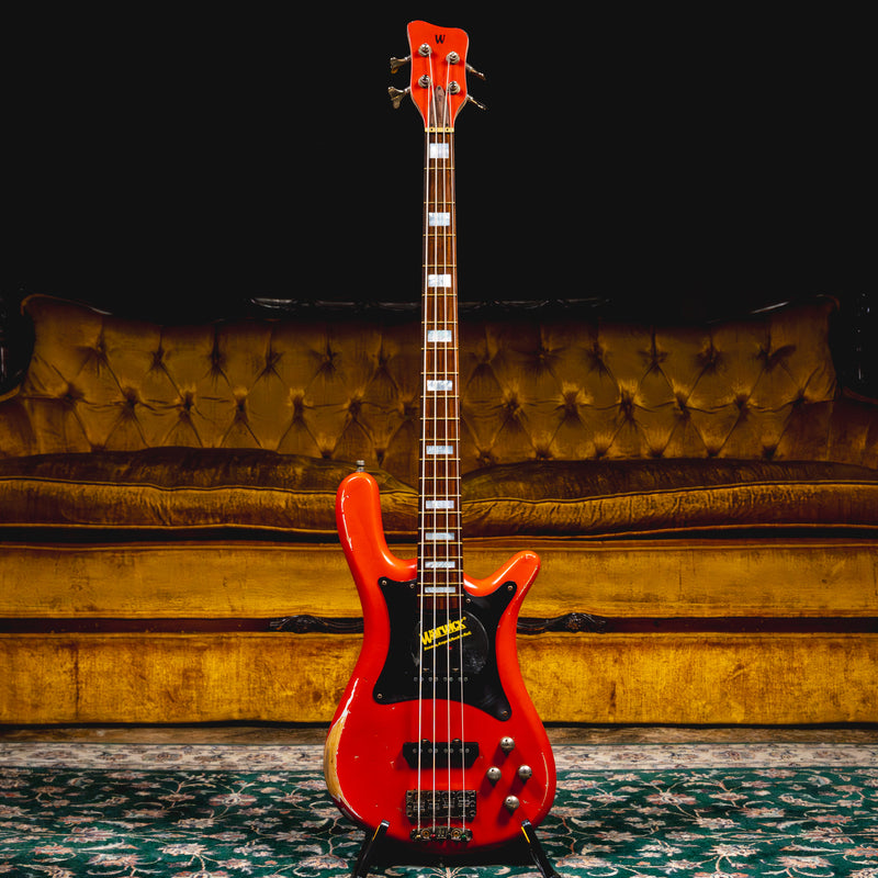 2017 Warwick Custom Shop Masterbuilt CO Streamer Bass Guitar, Red w/OGB - Used